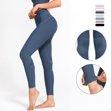 Leggings de nylon de alta qualidade feminino malha de ioga respirável calças de fitness